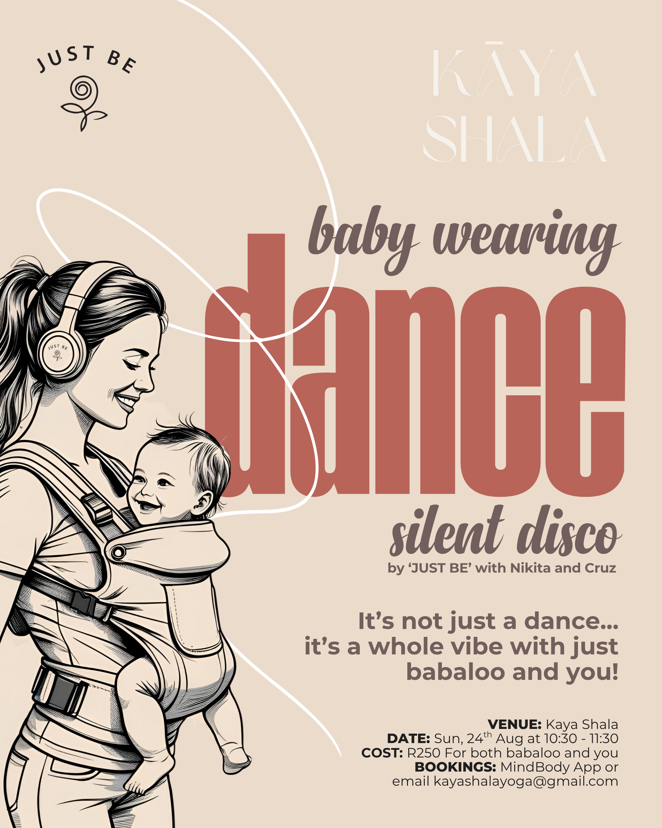 JustBe Baby-wearing Silent Disco - 24th August