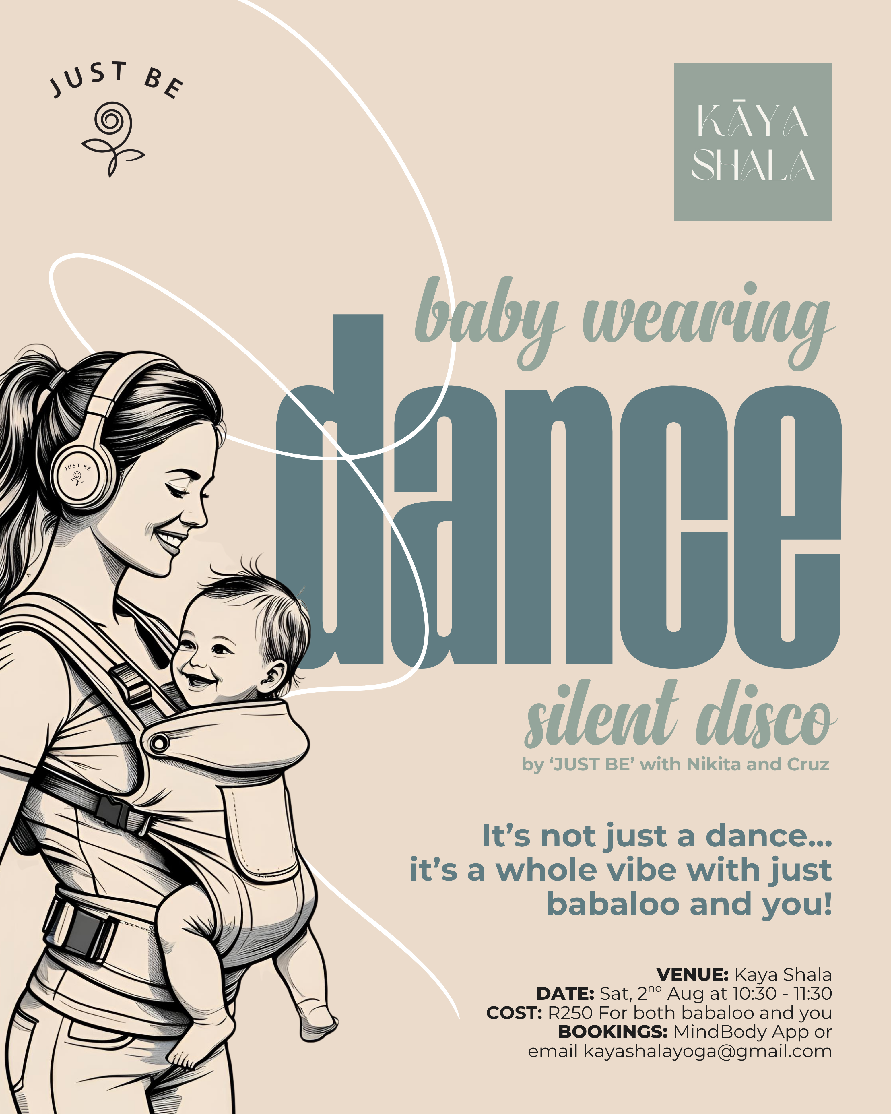 JustBe Baby-wearing Silent Disco