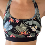 Load image into Gallery viewer, Tropical Cross Back Bra
